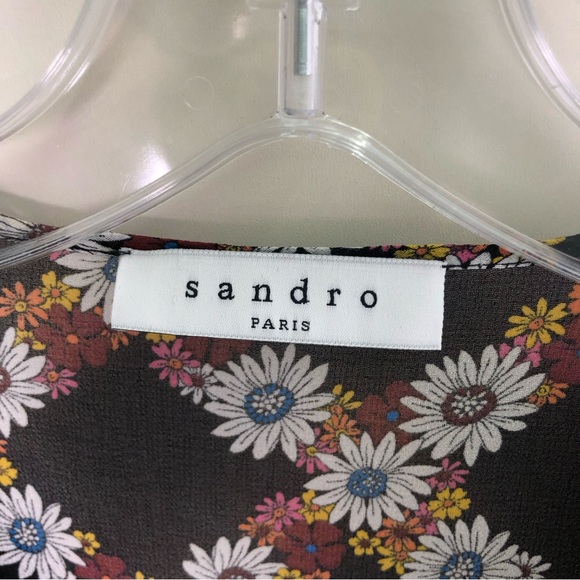 Sandro Paris Sheer Floral Dress - Picture 3 of 15